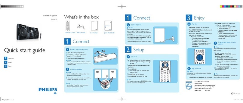 Philips FWM197 User manual