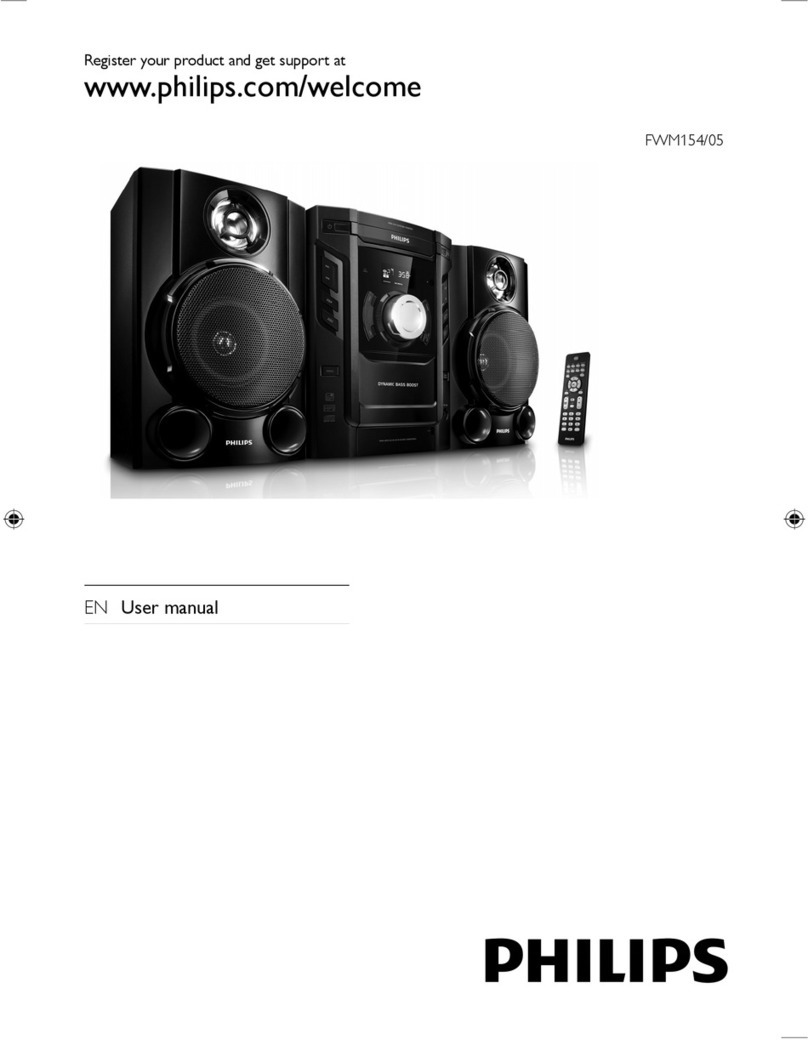 Philips FWM154/05 User manual