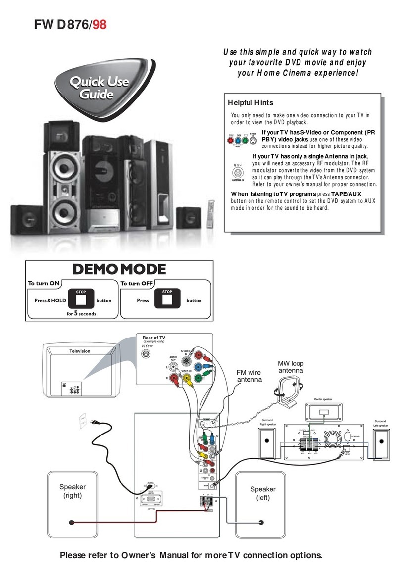 Philips FWD876/98 Operating manual