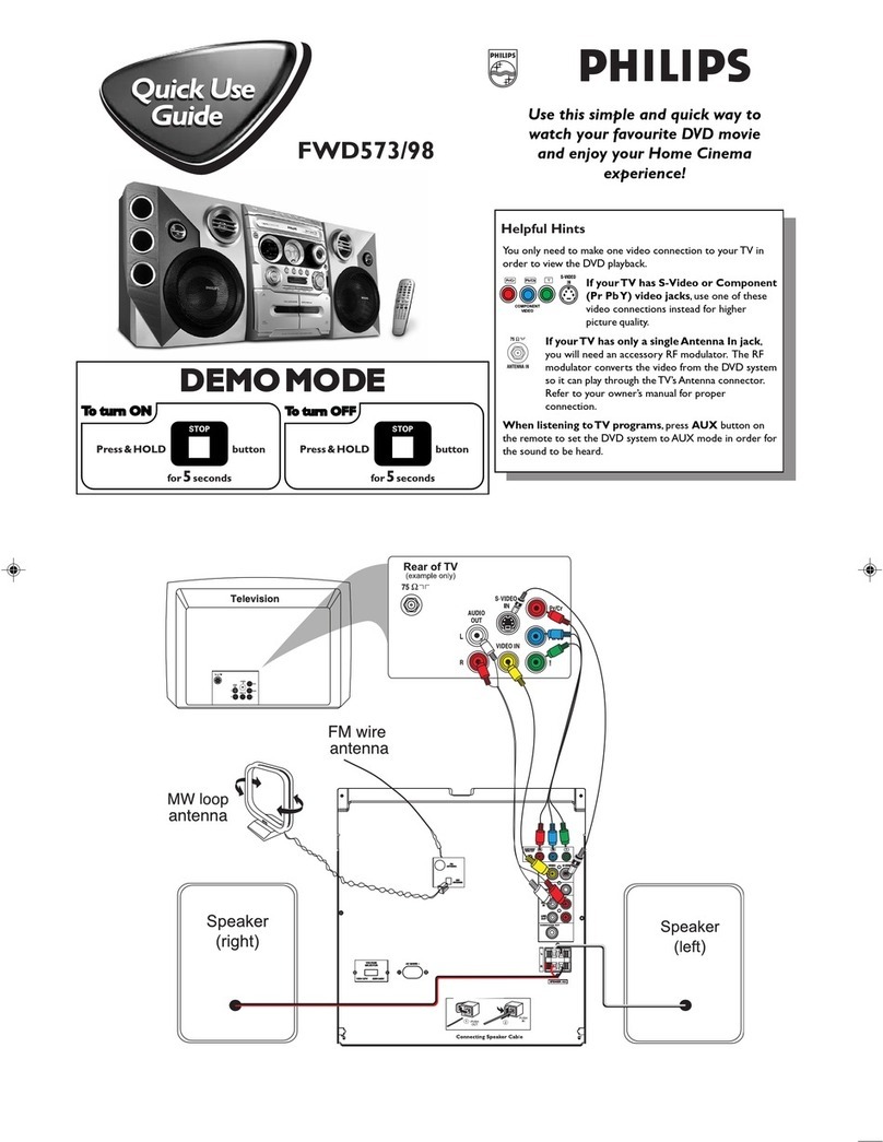 Philips FWD573/98 Operating manual