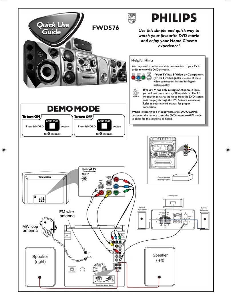 Philips FWD576 Quick use guide