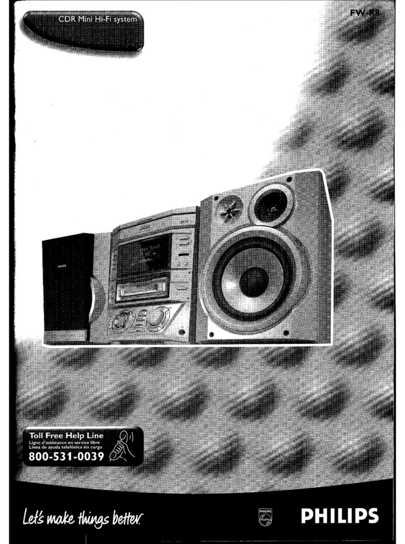 Philips FWR8R/37 User manual