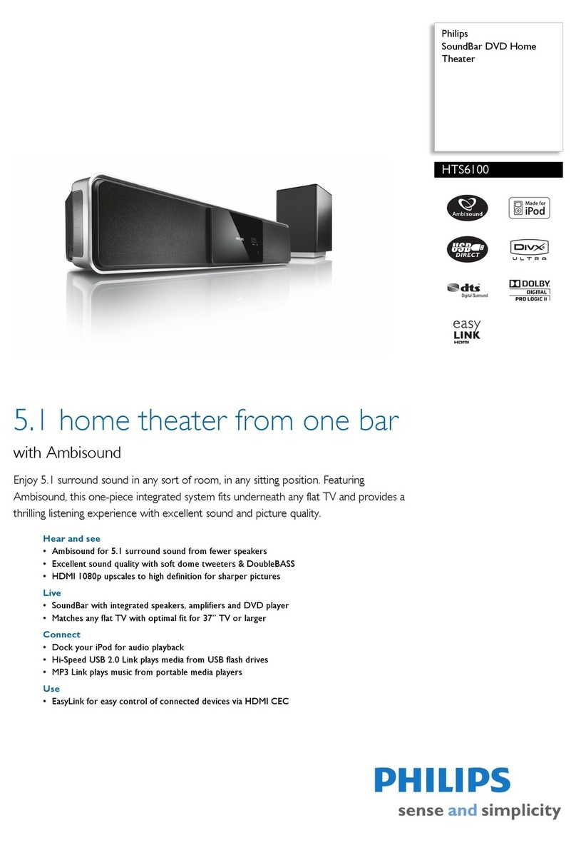 Philips HTS6100 User manual