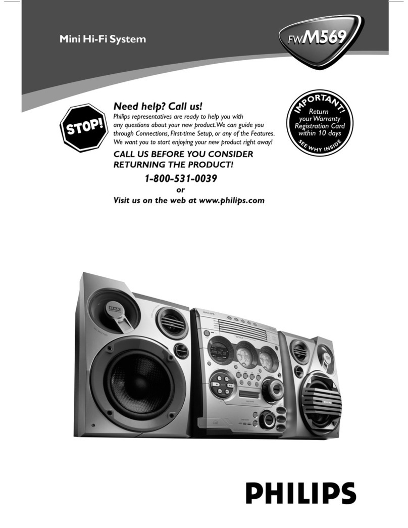 Philips FWM569/37B user manual
