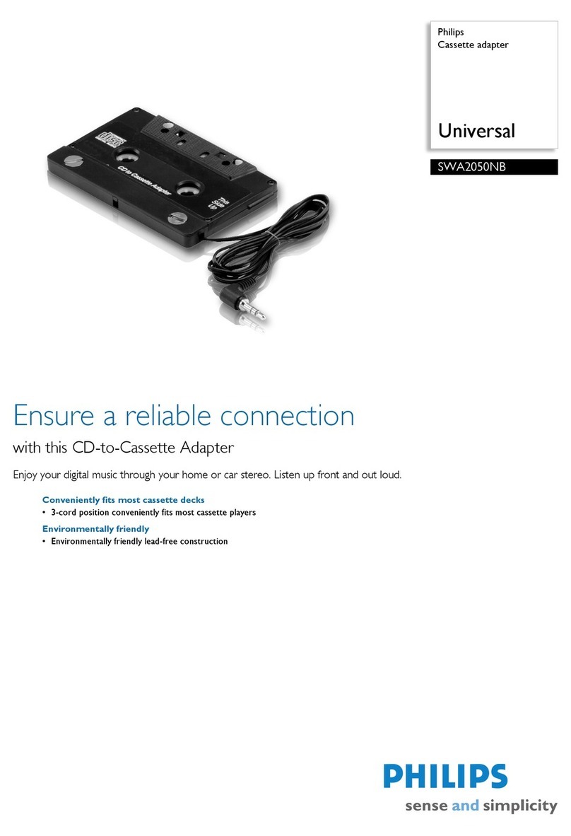 Philips SWA2050NB/97 Specification sheet