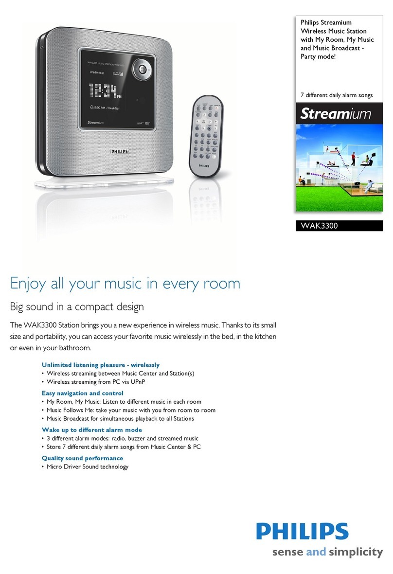 Philips Streamium WAK3300 User manual