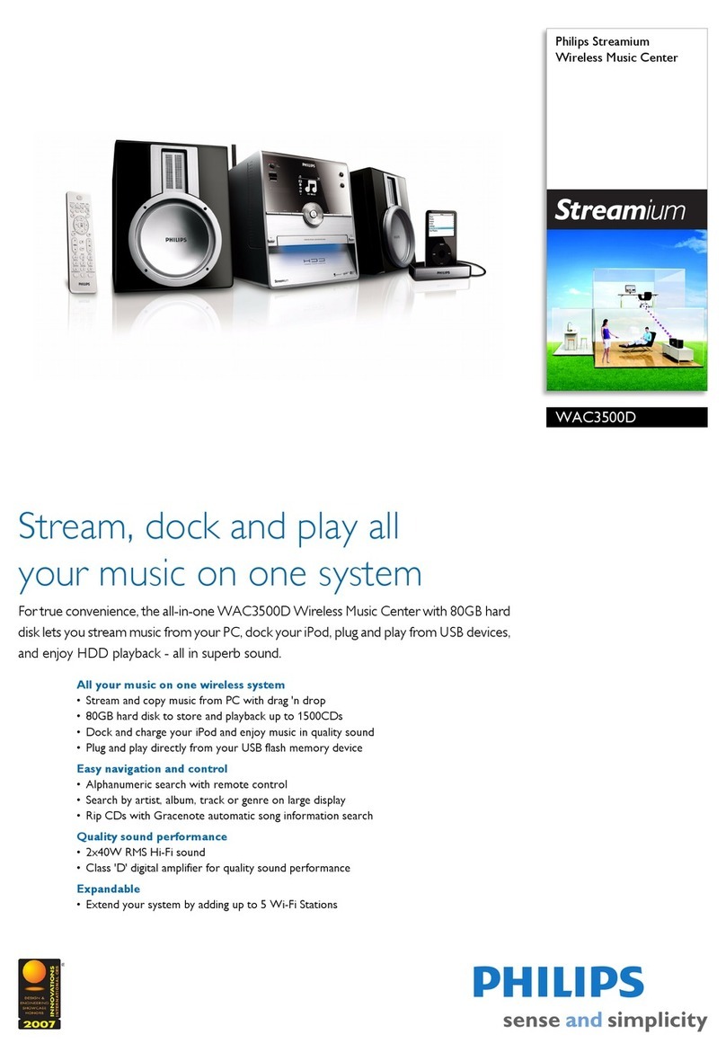 Philips WAC3500D Specifications