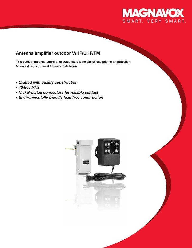 Magnavox US2-M61112 Specification sheet