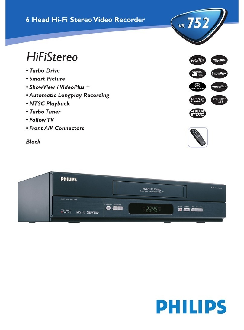 Philips VR752/39 User manual