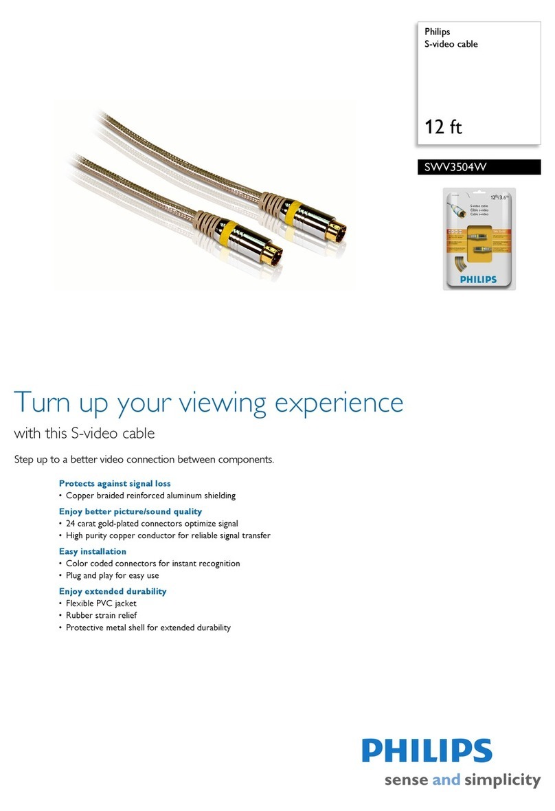 Philips SWV3504W Specification sheet