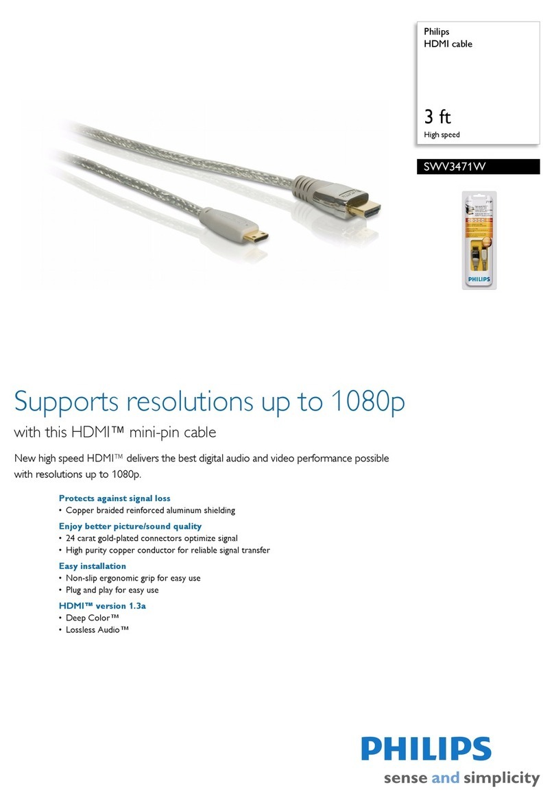 Philips SWV3471W Specification sheet