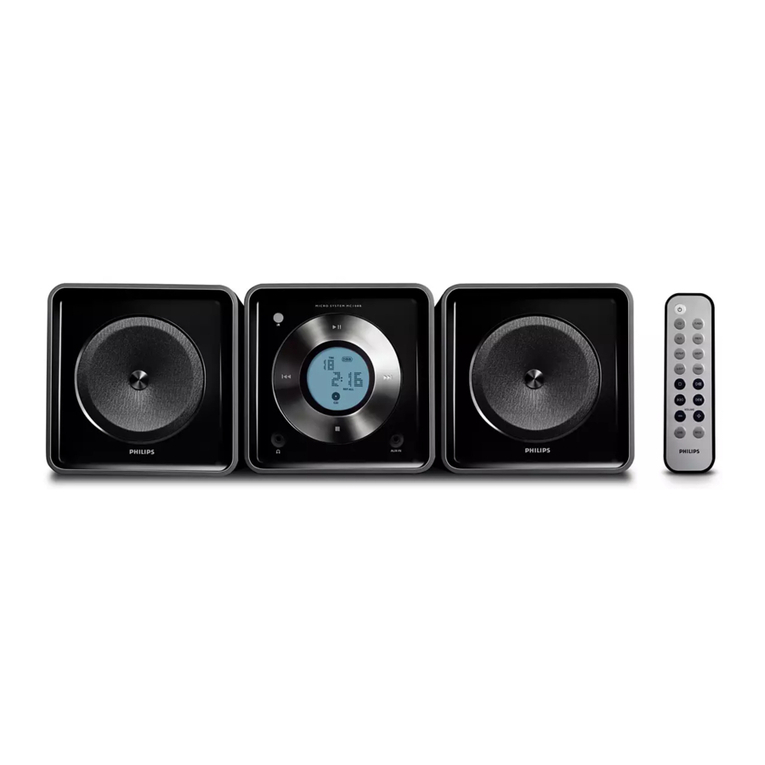 Philips MICRO HI-FI SYSTEM MC108B user manual