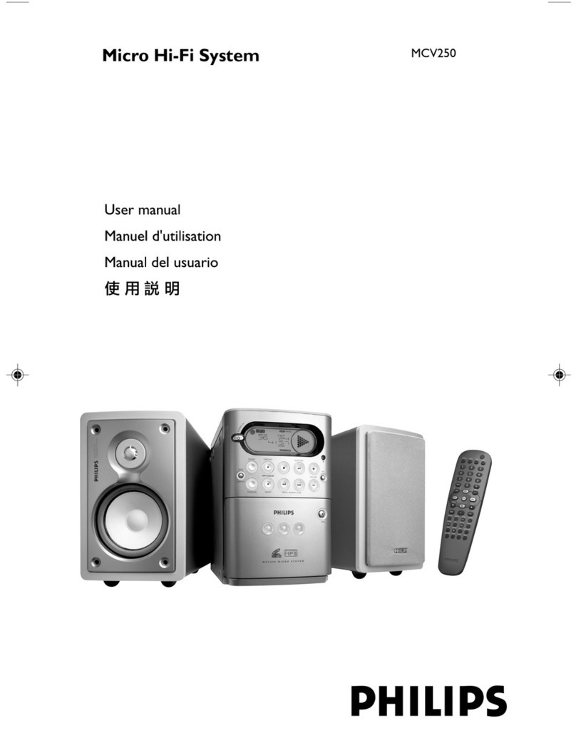 Philips MCV250/21 user manual