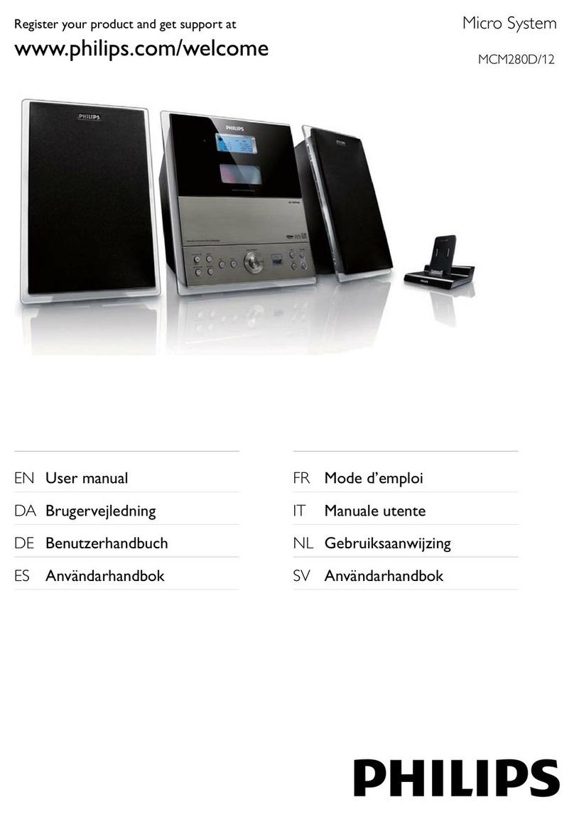 Philips MCM280D/12 User manual Philips MCM280D/12 User manual