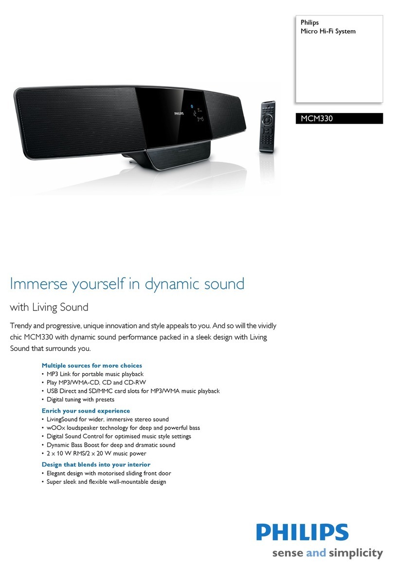 Philips MCM330/12 Specifications