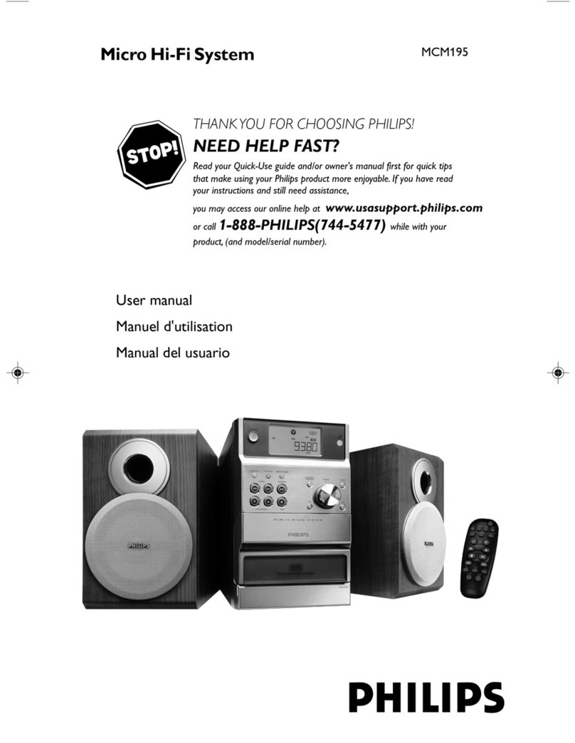 Philips MCM195 Configuration guide