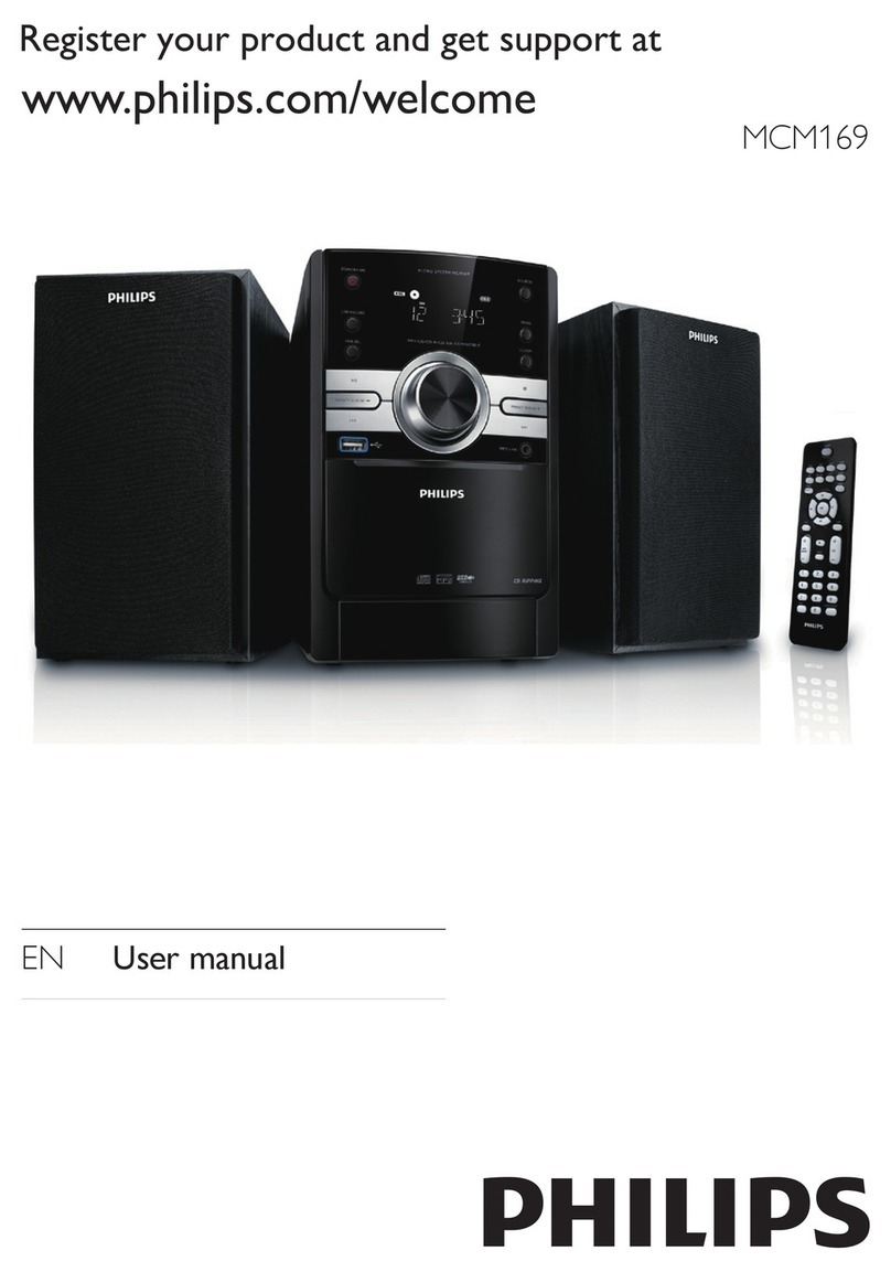 Philips MCM169/12 User manual Philips MCM169/12 User manual