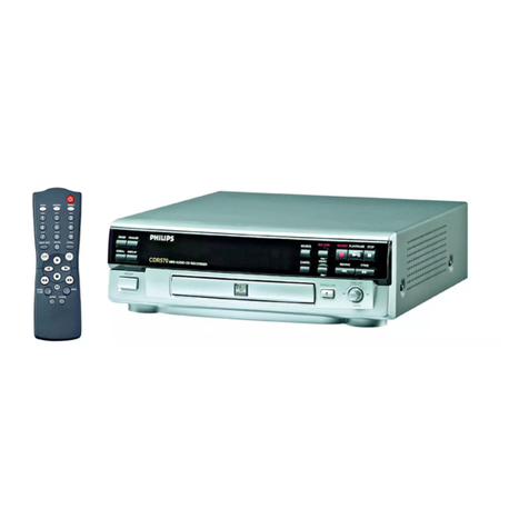 Philips CDR570 Instructions for use