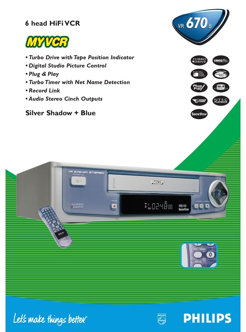 Philips VR602B User manual