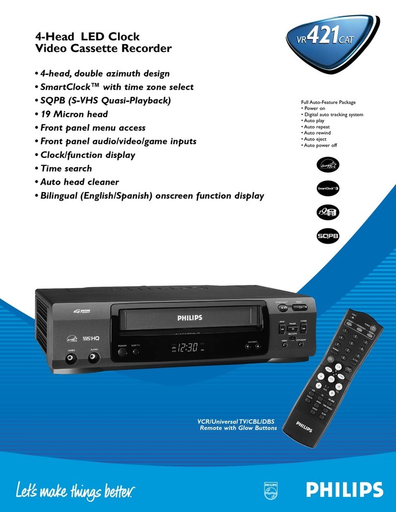 Philips VR421CAT User manual