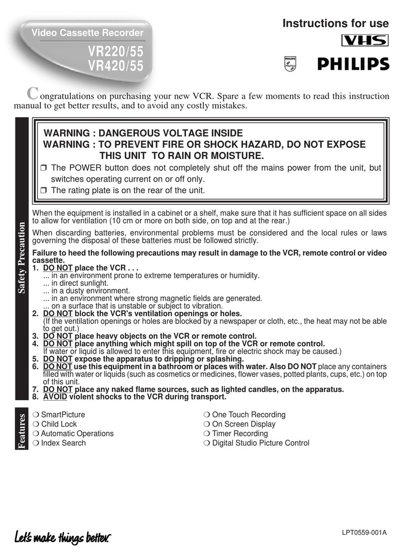 Philips VR220/55 User manual