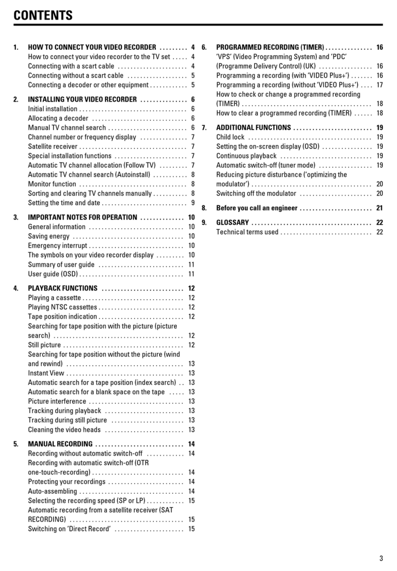 Philips VR205/05 operating instructions