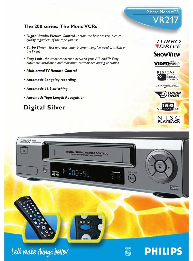 Philips VR217 User manual