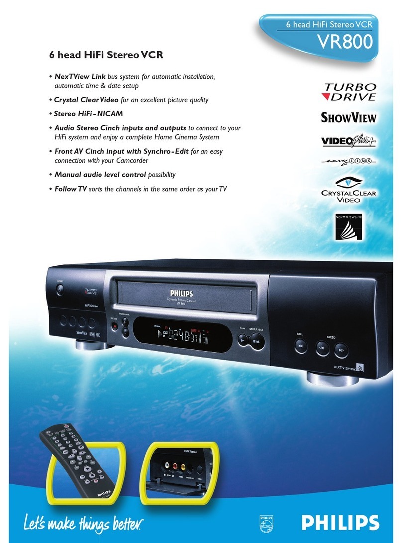 Philips VR800 User manual