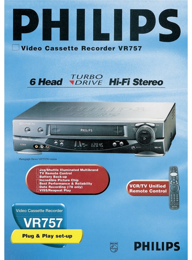 Philips VR 757 User manual