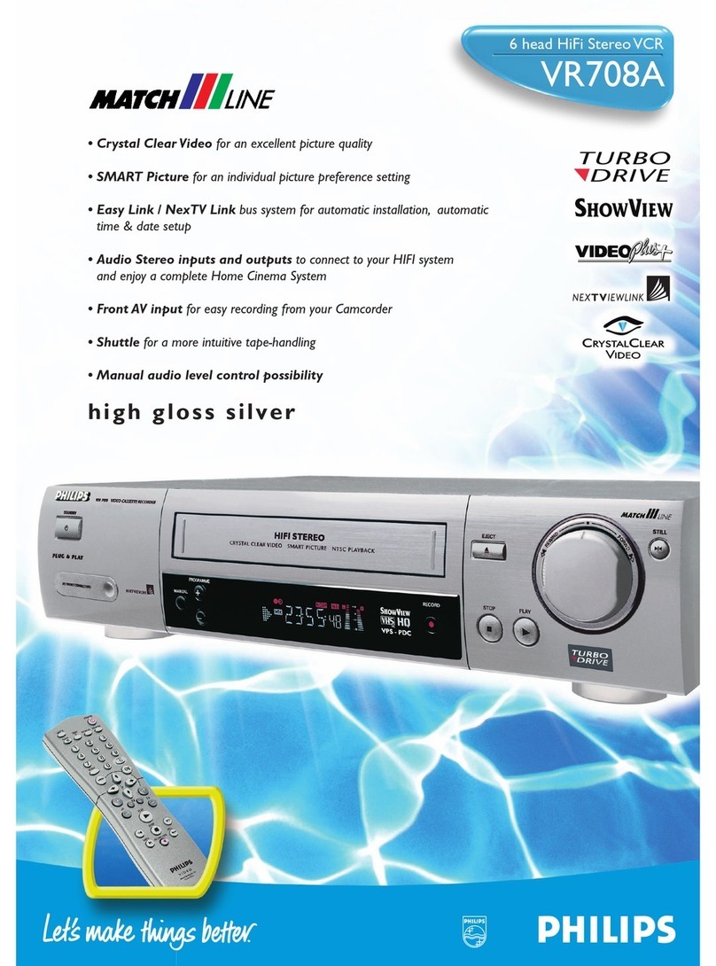 Philips matchline VR708A User manual