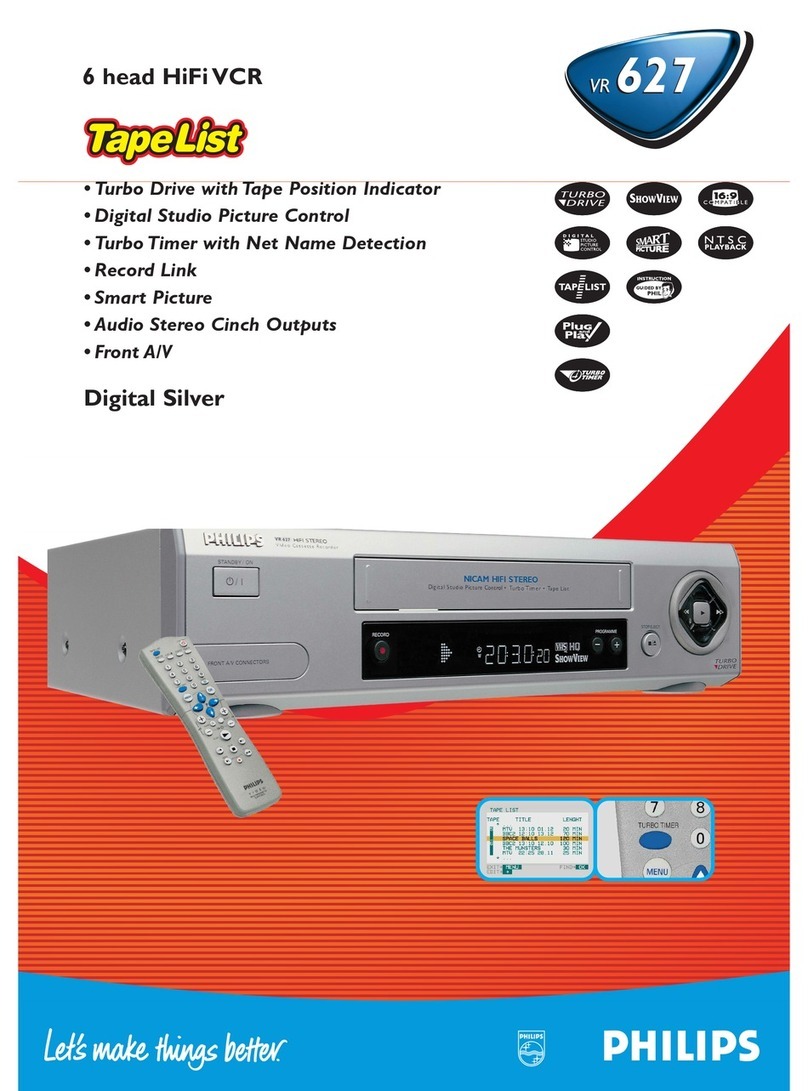 Philips VR627 Specifications