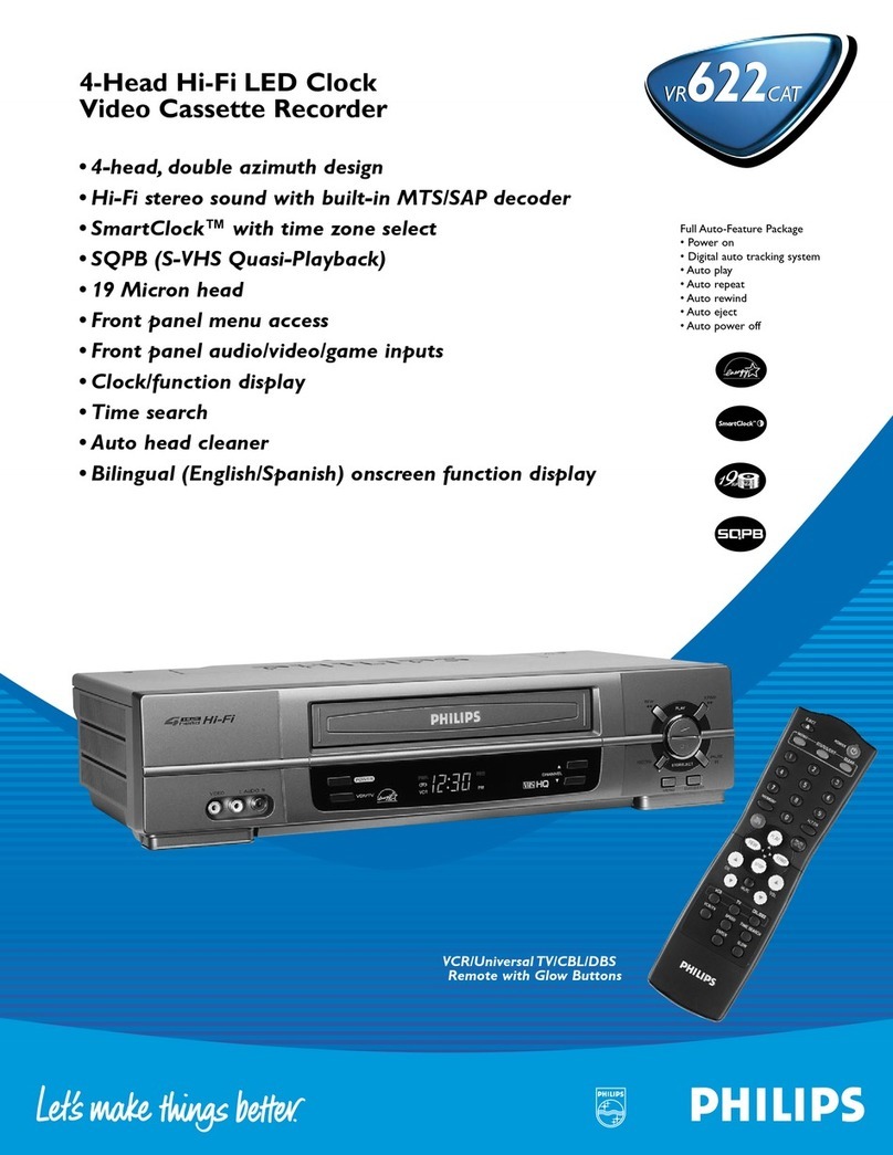 Philips VR622CAT User manual