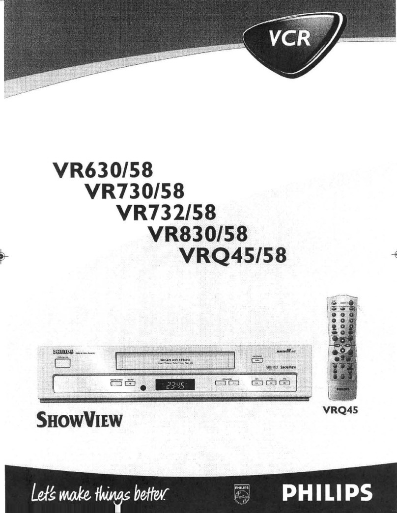 Philips ShowView VR658 Manual Philips ShowView VR658 Manual