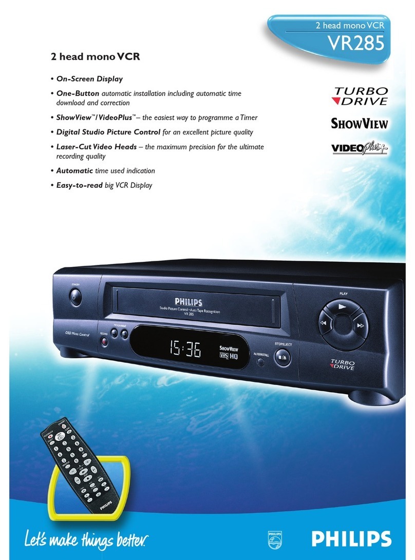Philips ShowView VR285 User manual