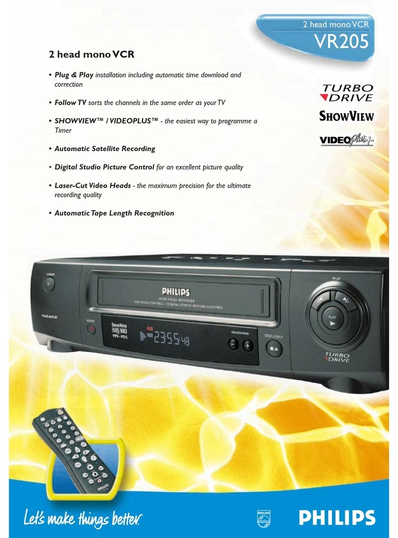 Philips VR205/05 User manual
