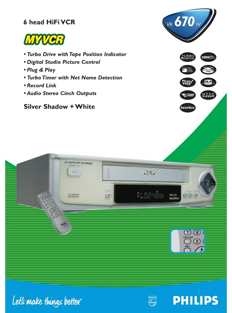 Philips VR 670W User manual