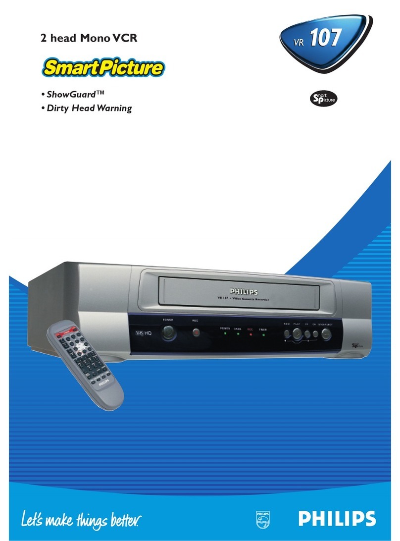 Philips VR 107 User manual