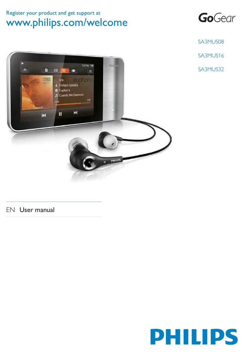 Philips GOGEAR SA3MUS16 user manual