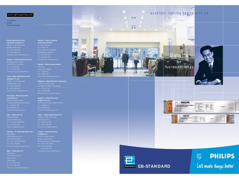 Philips Ballasts For Fluorescent Lamps brochure