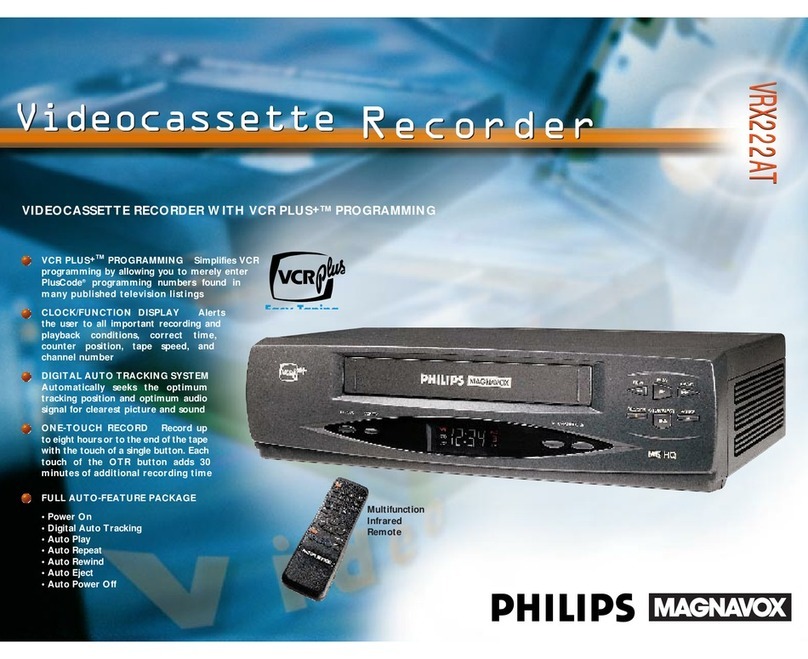 Philips VRX222AT User manual