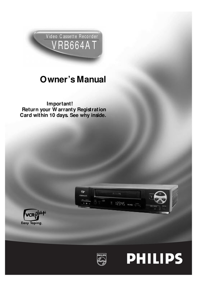Philips VRB664AT User manual Philips VRB664AT User manual