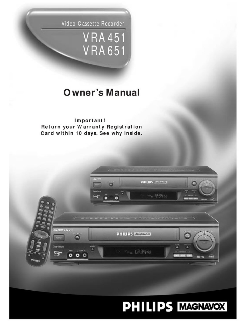 Philips VRA451 User manual