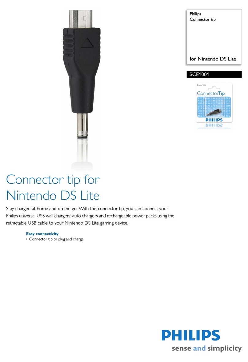 Philips SCE1001 Specification sheet