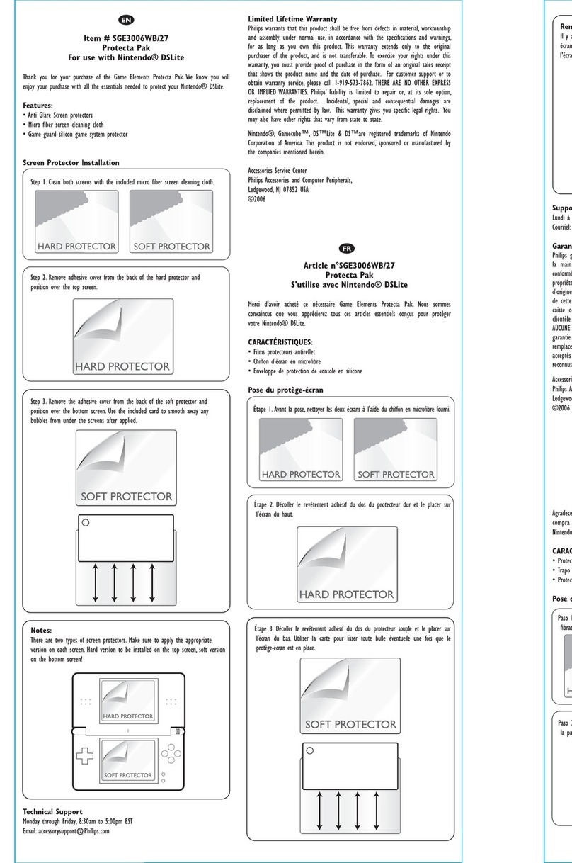 Philips SGE3006WB/27 user manual
