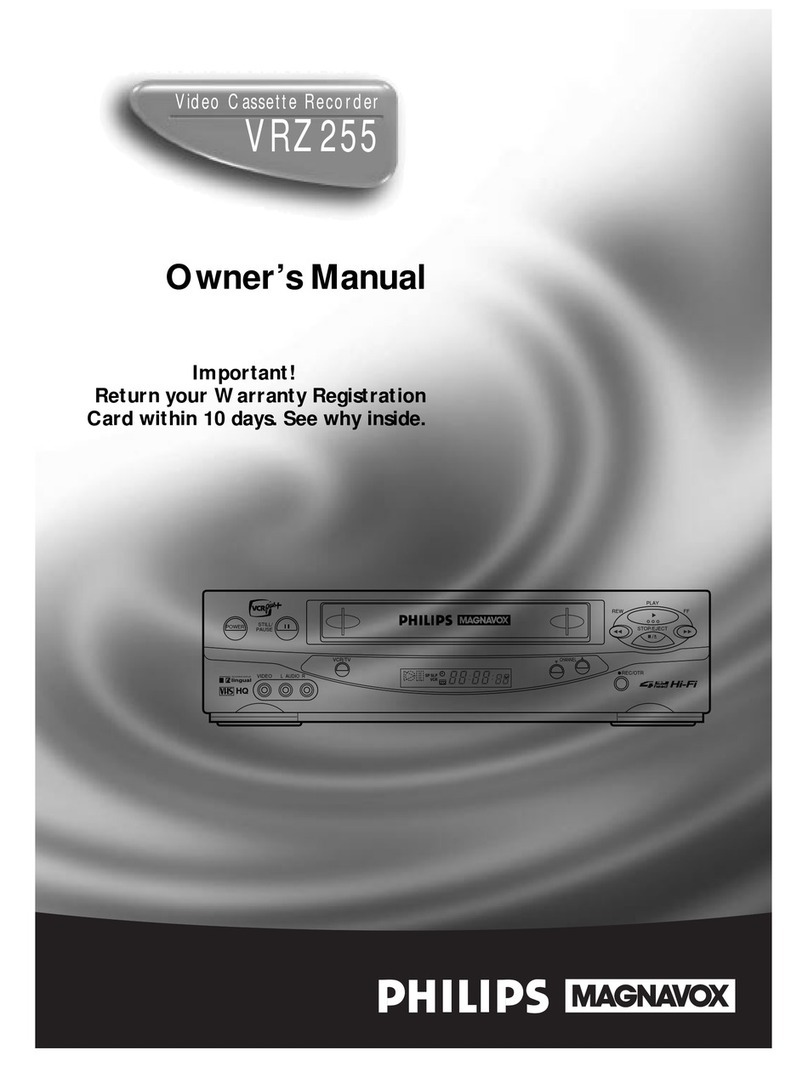 Philips VRZ255 User manual