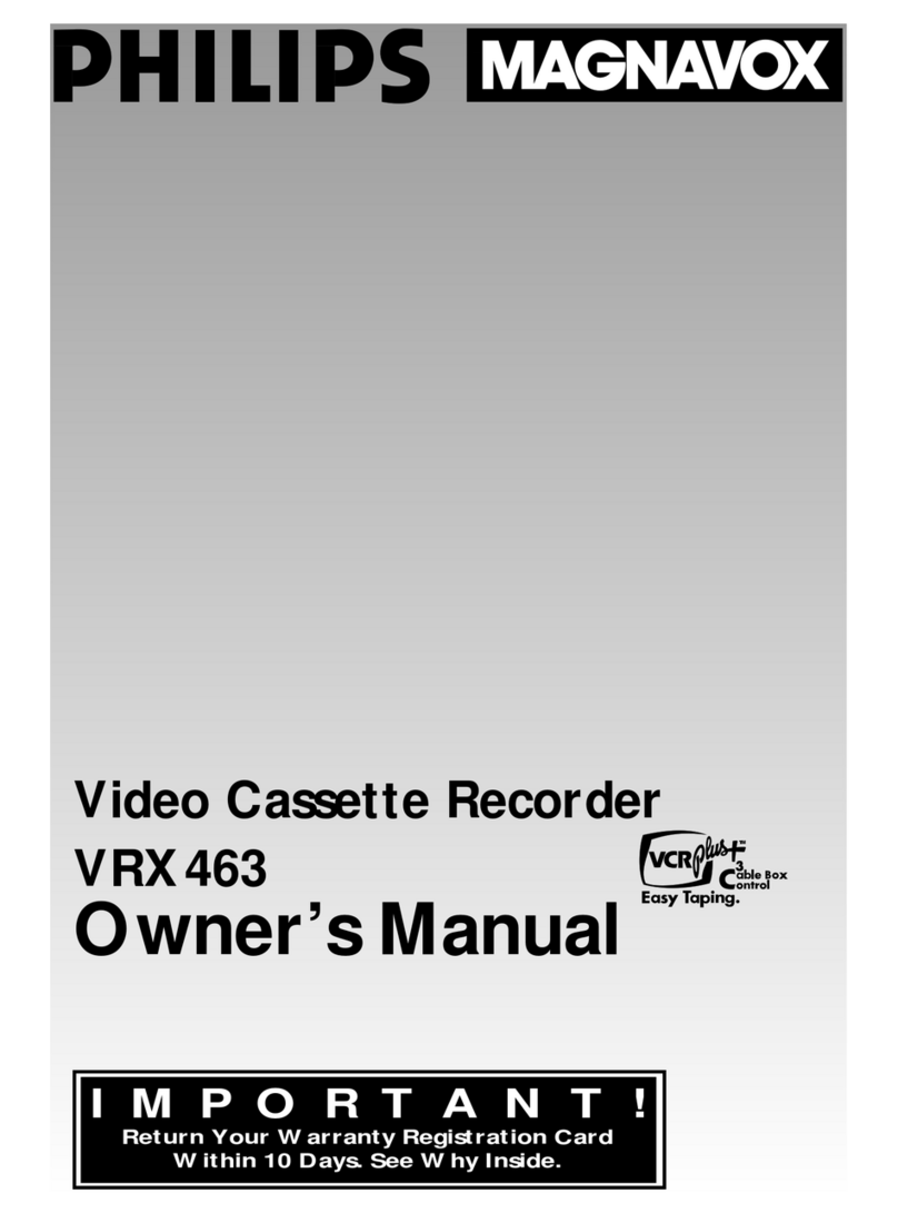 Philips VRX463 User manual