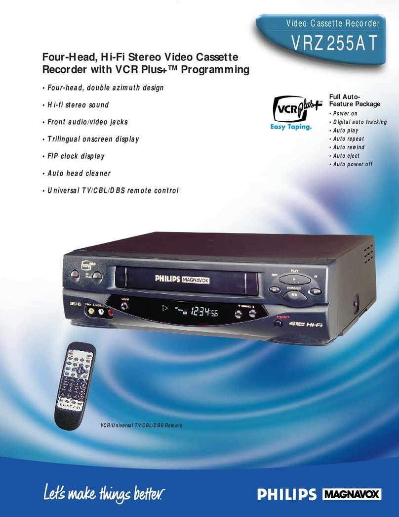 Philips VRZ255AT User manual