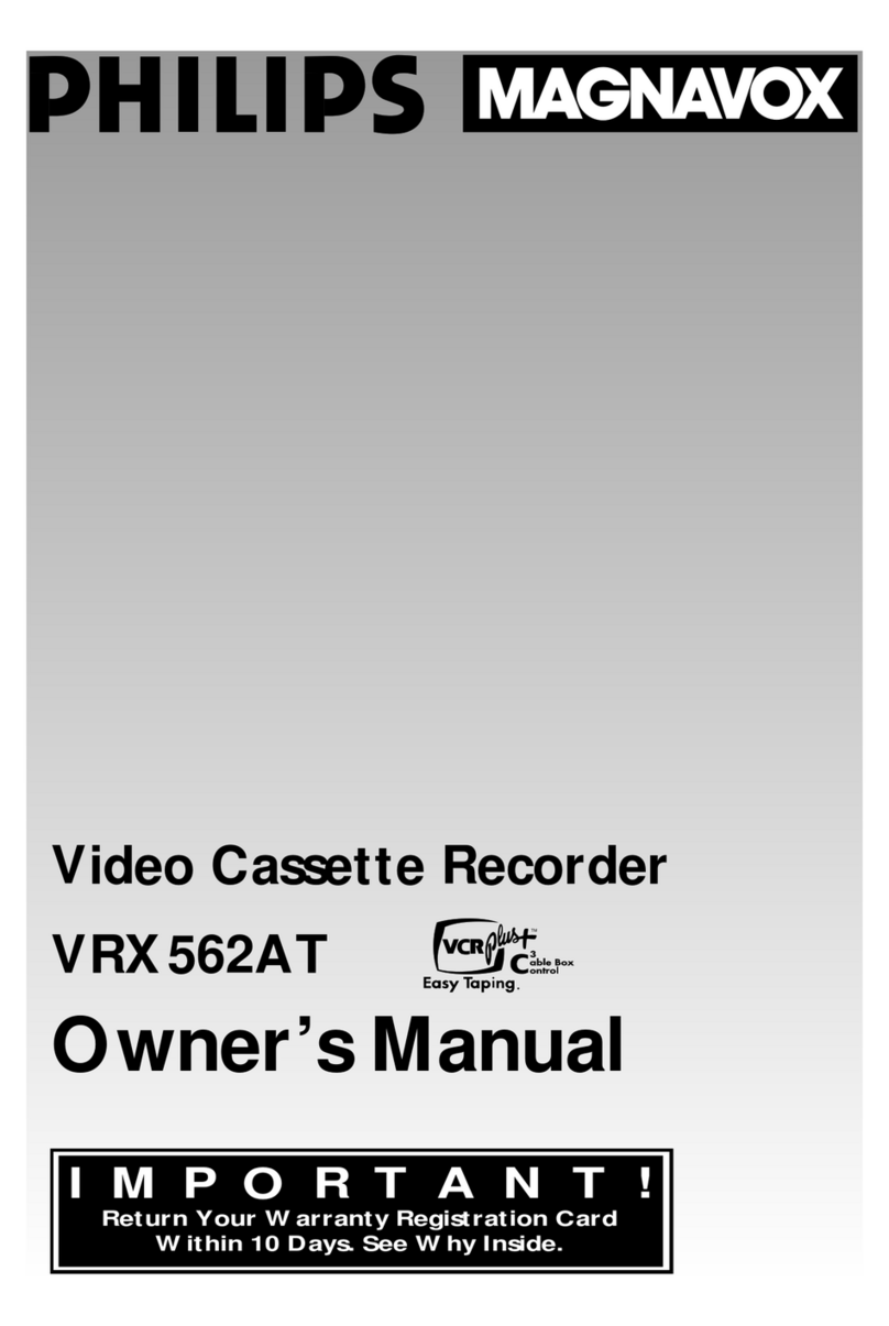 Philips VRX562AT User manual