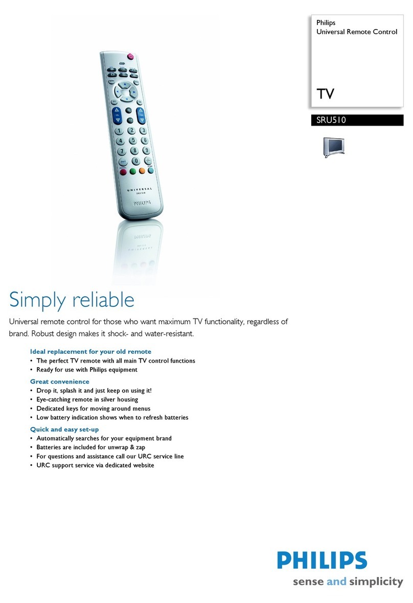 Philips SRU510 User manual