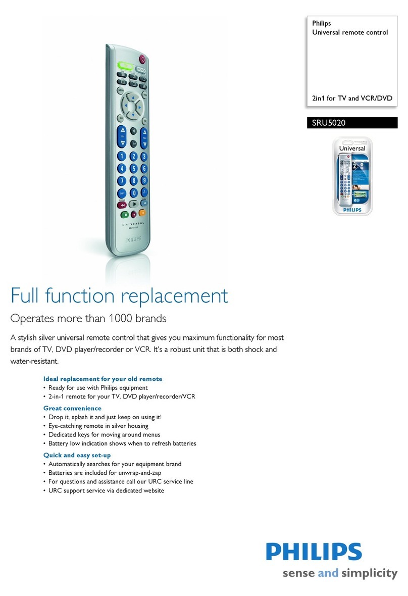 Philips SRU 5020 User manual Philips SRU 5020 User manual